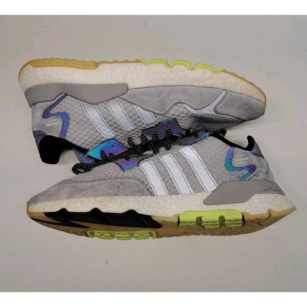 adidas Nite Jogger Running Shoes Men's Size 10 Grey - Picture 3 of 7